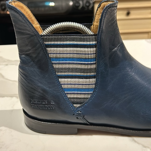 Melvin & Hamilton Navy Boots - Picture 6 of 11